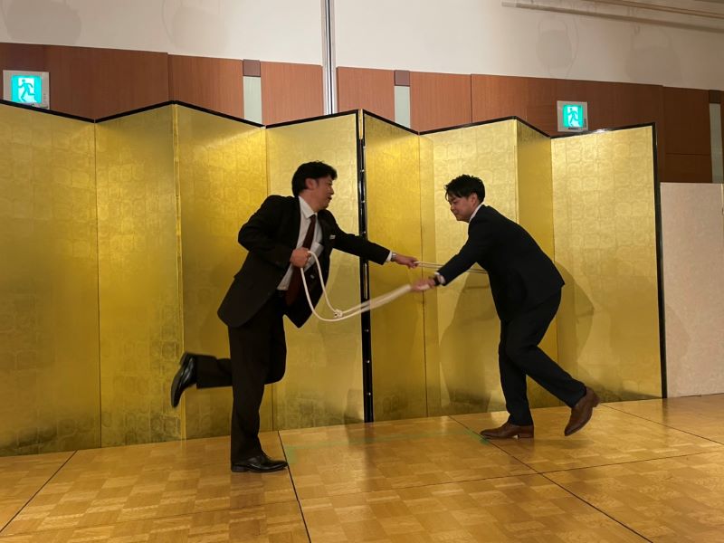 レクイエーションの手押し相撲